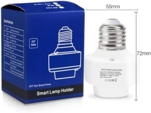 WiFi Light Bulb Socket Adapter E26 — Smart Light Bulb, QIACHIP