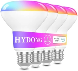 BR30 Smart Bulbs, Compatible with Alexa, Flood Light Bulbs 10W 900LM, RGBCW Color Changing Light Bulb — Smart Light Bulb, HYDONG