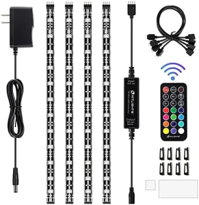LED Strip Lights, Small LED Light Strips Dimmable, RGB 5050 Color Changing LED Tape Light with Remote and UL-Listed... — LED Strip Lights, HitLights
