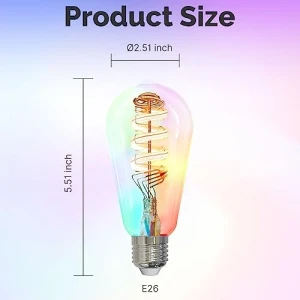 Smart ST64 Edison LED Light Bulbs — Smart Light Bulb, MOES