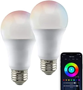 WiFi Smart LED Color-Changing Light Bulb, 2-Pack — Smart Light Bulb, Satco