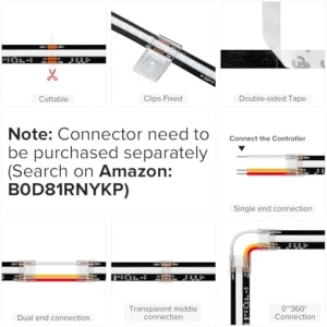 Smart IC RGB FCOB COB LED Strip — LED Strip Lights, BTF-LIGHTING