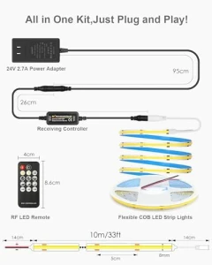 COB Led Strip Light White 6500K — LED Strip Lights, ALITOVE