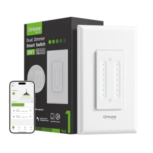 Smart Dual Dimmer Light Switch — Smart Switch, GHome Smart