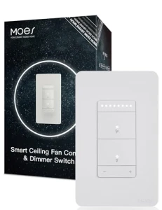 Star Ring Smart Ceiling Fan Control and Dimmer Light Switch — Smart Switch, MOES