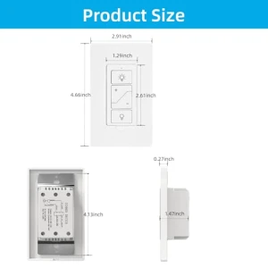 Smart Dimmer Light Switch with Wireless Remote — Smart Switch, Sunmerit