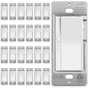 3 Pack Slide Dimmer Light Switch — Smart Switch, BESTTEN