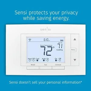 Wi-Fi Smart Thermostat with Wall Plate — Smart Thermostat, Emerson