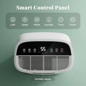 Dehumidifier for Basement & Home, Up to 5500 Sq. Ft, 90 Pint Smart Wi-Fi Control — Dehumidifier, Pauvoern