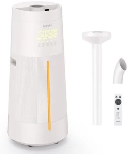 Humidifiers for Bedroom - Quiet Top Fill Cool & Warm Mist Humidifier Large Room with Humidistat — Humidifier, GloryAir