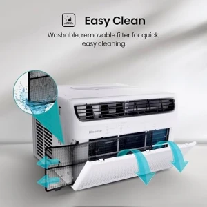 14,000 BTU Smart Window Air Conditioner — Smart Fan, Hisense