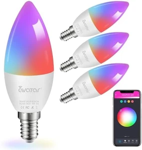 6 Pack E12 Smart LED Light Bulbs — Smart Light Bulb, Avatar Controls