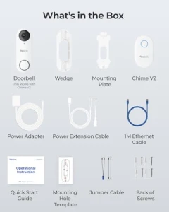 2K Video Doorbell Wi-Fi Camera with Chime — Video Doorbell, Reolink