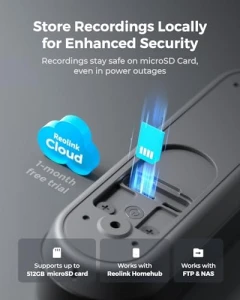 Video Doorbell (Battery) 256GB microSD Card Bundle — Video Doorbell, Reolink