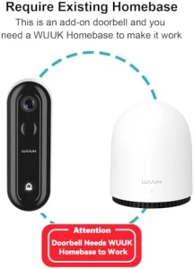 Add-on 2K Doorbell Camera — Video Doorbell, WUUK