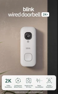 Wired Doorbell 2K+ — Video Doorbell, Blink