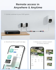 4K PTZ Wired Security Camera System with 8 Cameras and DVR — Security Camera, Hiseeu