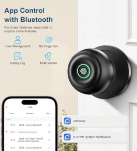 Fingerprint Door Lock with App Control — Smart Lock, KLLOQUE