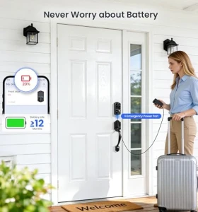 Fingerprint Smart Front Door Lock Set — Smart Lock, Veise