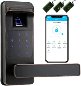 Smart Door Lock, Heavy Duty 5 in 1 Keyless Entry Door Lock — Smart Lock, HARFO