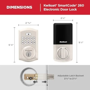 SmartCode 260 Keyless Entry Electronic Keypad Deadbolt Door Lock with Auto-Lock, Custom User Codes, Advanced Security in... — Smart Lock, Kwikset
