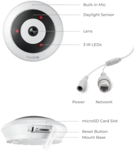WiFi Security Fisheye Camera — Security Camera, Reolink
