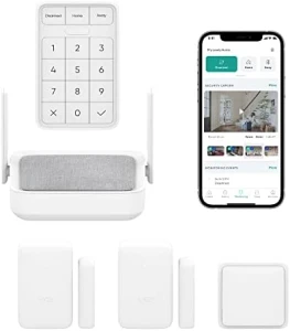 Home Security System Core Kit with Hub, Keypad, Motion, Entry Sensors (2), and 3 Months of 24/7 Professional Monitoring... — Security Monitoring, Wyze