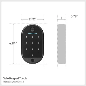 Keypad Touch Fingerprint Door Lock with Keyless Entry — Smart Lock, Yale