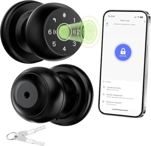 Smart Door Knob with Fingerprint Lock — Smart Lock, AIMNAPS
