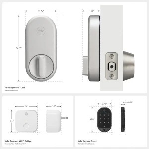 Smart Entry Door Lock with Biometric Fingerprint Scanner — Smart Lock, Yale