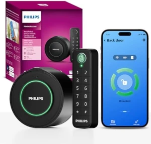 WiFi Smart Deadbolt Lock with Fingerprint Keypad — Smart Lock, Philips