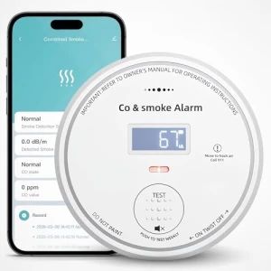 WiFi Smoke Detector and Carbon Monoxide Detector Combo — Air Quality Monitor, ANTERCITE