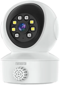 Smoke & Gas Detection Home Security Camera with Sound Alarm & Real Time Alert — Security Camera, EVERSECU
