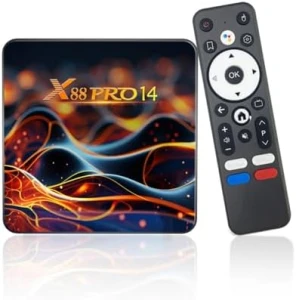 Android Box 14.0, 2GB RAM 16GB ROM, Quad-Core 64bit Cortex-A53 CPU, 10/100M Ethernet, 8K Support 2.4G/5.0GHz Dual WiFi... — Smart TV, ADDCOLOR
