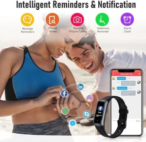 Fitness Tracker with 24/7 Heart Rate, Blood Oxygen, Blood Pressure, Sleep Monitor — Fitness Tracker, Zeacool