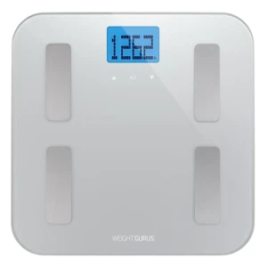 Digital Body Fat Scale with Large Backlit LCD and Smartphone Tracking — Smart Scale, Weight Gurus