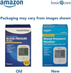 Blood Pressure Monitor, Wide Range Arm Cuff — Blood Pressure Monitor, Amazon Basic Care