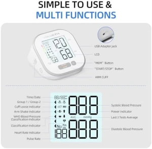 Pediatric Blood Pressure Cuff and Monitor Set — Blood Pressure Monitor, VOLUETH