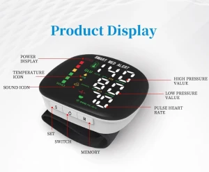 Wrist Blood Pressure Monitor — Blood Pressure Monitor, Smart Med Alert