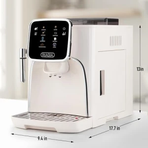 Magia Clasica Automatic Espresso Machine with Built-In Grinder — Coffee Maker, Zulay Kitchen
