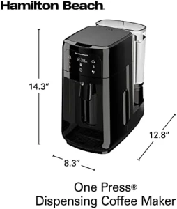 Programmable Dispensing Drip Coffee Maker with 12 Cup Internal Brew Pot, Removable Water Reservoir — Coffee Maker, Hamilton Beach