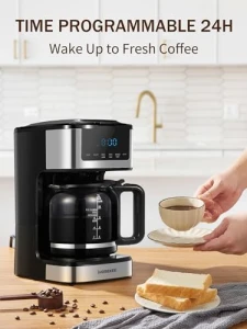 Programmable Drip Coffee Maker 12 Cup with Iced Coffee Function — Coffee Maker, Ihomekee