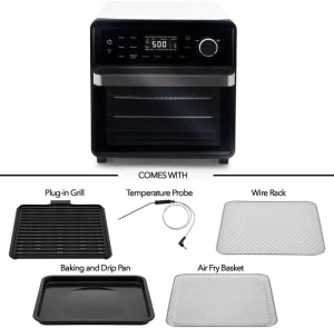 Smart Air Fryer Oven with PowerPort Plug-In Grill — Air Fryer, Nuwave
