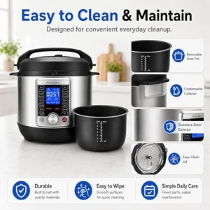 14-in-1 Electric Pressure Cooker 8 Quart — Multicooker, KINGBULL