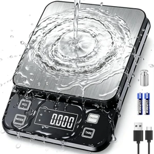IPX7 Waterproof Food Scale with 0.1g Precision — Smart Scale, Anelueeoo