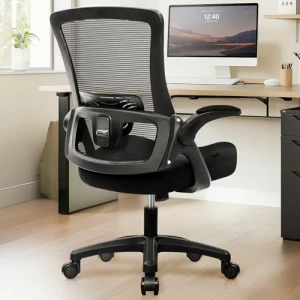 Office Desk Gaming Chair Computer High Back Mesh Seat with Rolling Wheels Ergonomic Adjustable Comfy Flip-up Armrests... — Smart Chairs, NEO CHAIR