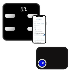 Pro Black Smart Scale Fitness Combo for Body Weight and Food Nutrition Scale — Smart Scale, NEXTLEVEL FIT