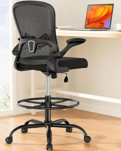 Drafting Chair with Foot Ring and Lumbar Support — Smart Chairs, ErGear