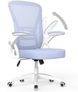 Ergonomic Office Chair, Mid Back Desk Chairs with Adjustable Height, Swivel Chair with Flip-Up Arms and Lumbar Support,... — Smart Chairs, naspaluro
