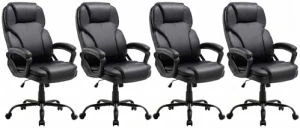 Ergonomic Office Chair with High Back, Comfy Desk Chair, Adjustable Executive Office Chair for Home Office, Big and Tall... — Smart Chairs, Meilocar